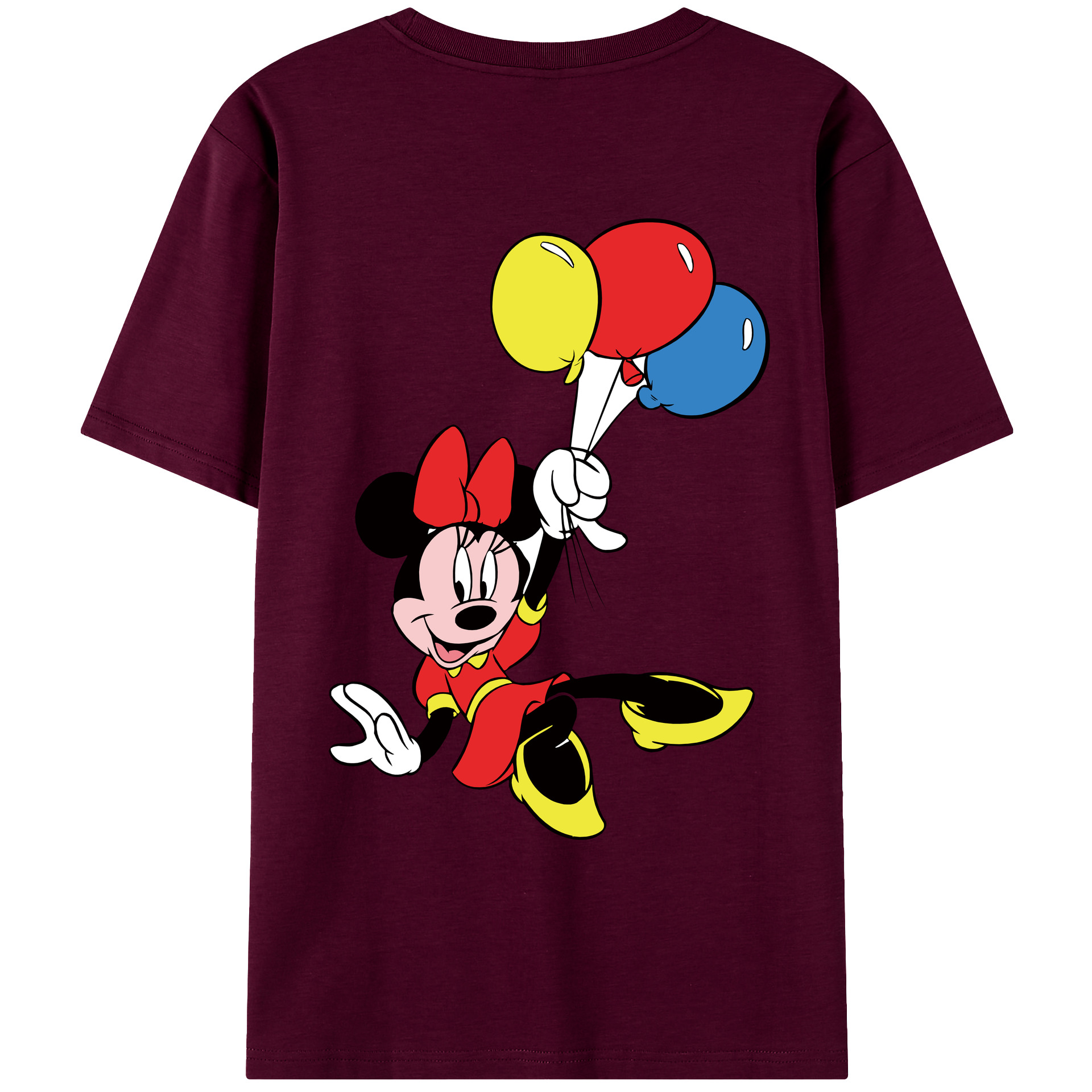 （画像用） ミッキーマウス Mickey Mouse レディース半袖Tシャツ(バックプリント)